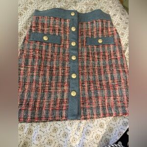 Maje tweed skirt size 1